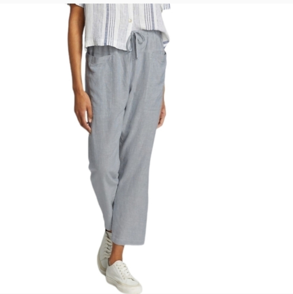 Rails Darby Linen Blend Pants in blue Size Medium - image 2